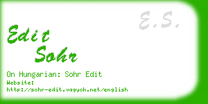 edit sohr business card